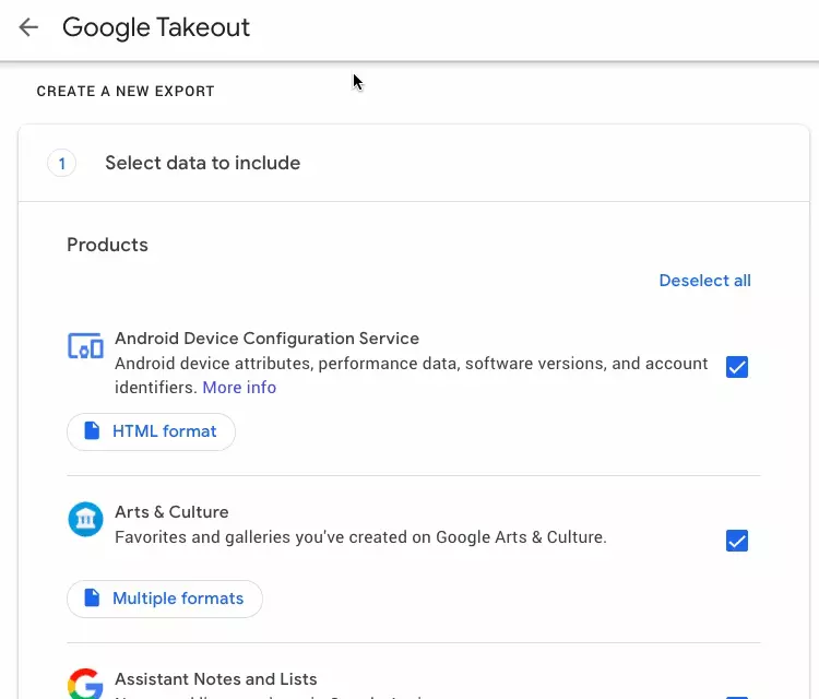 Google Takeout