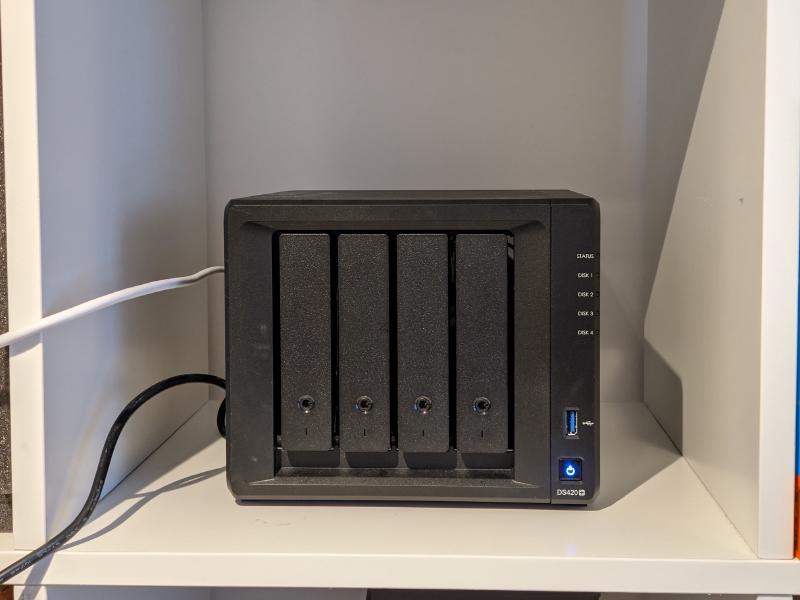 You can feel the vibrations propogating through the shelving unit.