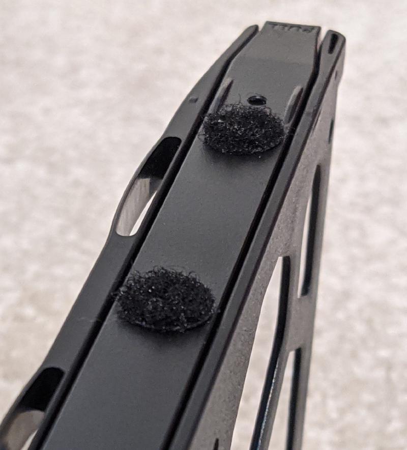 I had some velcro dots lying around.