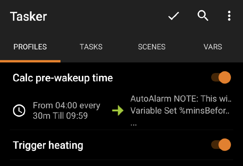 Turn your thermostat before an alarm Tasker (Android) · Geoff Ruddock